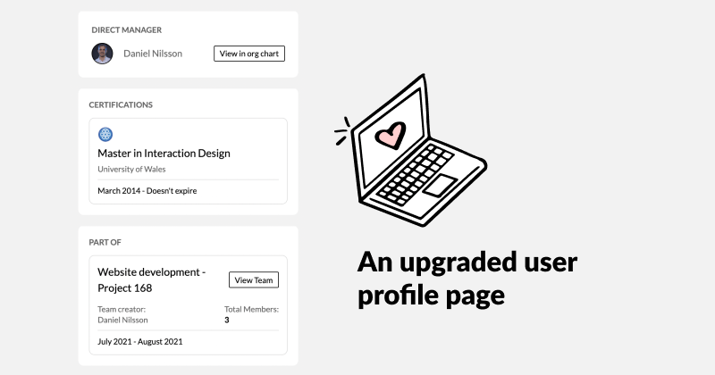 Improved User Experience - It’s important to us